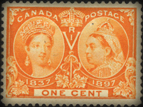 Stamp honouring Queen Victoria's Jubilee